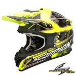 CASCO VX-15 AIR MAGMA Nero-Giallo Neon XL (In Esaurimento)