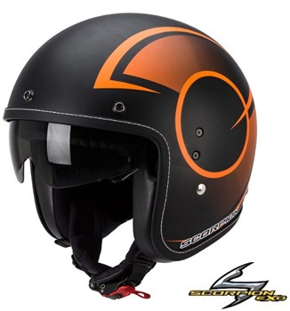 SCORPION JET BELFAST CITURBAN Nero Opaco-Arancione XL (In Esaurimento)