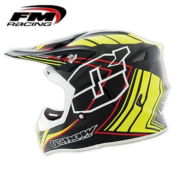 CASCO OSHOW C4-F CARBON NERO-GIALLO XL-61 (In Esaurimento)