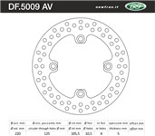 DISCO FRENO MOTO - BABY SPEED 600  01>02 /  DAYTONA 600 03>05