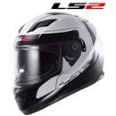 CASCO LS2 FF320 INTEGRALE STRADA LUNAR Bianco-Nero XL-61 (In Esaurimento