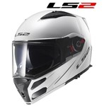 CASCO LS2 MODULARE METRO SINGLE MONO Bianco Lucido L-60 (In Esaurimento)