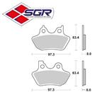 CP. PASTIGLIE FRENO ANTERIORE SBS 826 HS HARLEY (SINTERIZZATA)(FD.0389)