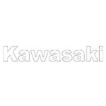 SCRITTA A STRISCIA KAWASAKI BIANCO (2 PZ.)