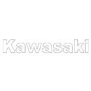 SCRITTA A STRISCIA KAWASAKI BIANCO (2 PZ.)