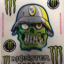 ADESIVI TESCHIO VERDE MONSTER