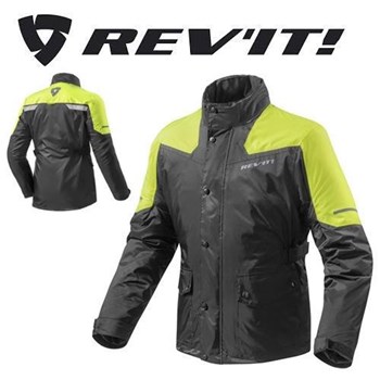 Giacca REV'IT Nitric H20 Nero Giallo Neon S-46 (In Esaurimento)