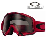 Occhiale O Frame Mx Intimidator Red Black Lente Dark Grey