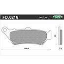 PASTIGLIE FRENO - APRILIA  PEGASO 600 90=> A MOTO' 650 650(FDB2006)