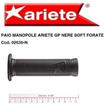 COPPIA MANOPOLE ARIETE GP ARIES NERE SOFT FORATE