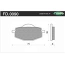 PASTIGLIE FRENO - HONDA - HM  CRE 50 (fino a telaio nr.1000)  =>   P