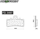 PASTIGLIE FRENO - DUKE 125 2011> DUKE 200 2012> DUKE 390 2013>(FDB2266)