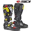 Stivali SIDI Crossfire 3 SRS Nero Bianco Giallo Fluo 43 (US 9.5)