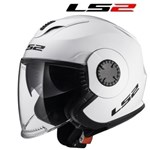 CASCO LS2 JET VERSO SINGLE BIANCO LUCIDO S (In Esaurimento)