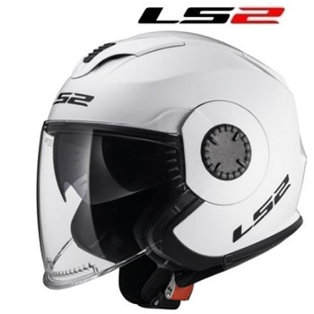 CASCO LS2 JET VERSO SINGLE BIANCO LUCIDO S (In Esaurimento)