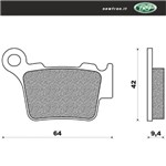 PASTIGLIE FRENO - HUSQVARNA CR 125 04 - WR 125 04 - WRE 125 04 - CR 250 PASTIGLIE FRENO - HUSQVARNA CR 125 04 - WR 125 04 - WRE 125 04 - CR 250