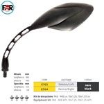 SPECCHIO SX NERO UNIVERSALE DA MANUBRIO