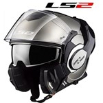 CASCO LS2 MODULARE VALIANT Solid Chrome Lucid S-56 (In Esaurimento) CASCO LS2 MODULARE VALIANT Solid Chrome Lucid S-56 (In Esaurimento)