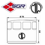FILTRO OLIO MEIWA APRILIA 750 850 GILERA GP 800