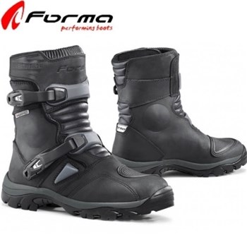 STIVALI ADVENTURE LOW DRY PELLE PIENO FIORE NERO 39 (US 7)