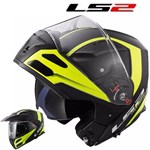 CASCO LS2 MODULARE METRO EVO RAPID NERO OPACO-GIALLO XS-54 (In Esaurimen