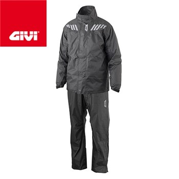 RRS04EXN Ridertech Black Tuta antipioggia L (In Esaurimento)