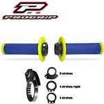 MANOPOLE PRO-GRIP 708 LOCK ON GRIP Giallo Fluo Blu Elettrico