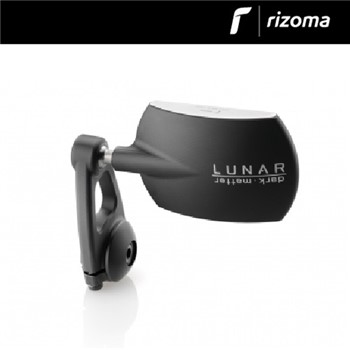 SPECCHIO RETROVISORE LUNAR DA MANUBRIO ALLUMINIO-NERO BAR-END