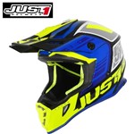 CASCO ORIGINE JUST1 J38 BLADE BLUE FLUO GIALLO NERO LUCIDO XS-54 (In Esa