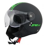 CASCO JFM 400 Fashion nero-opaco/verde fluo tg.M