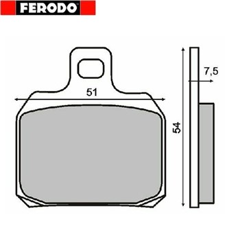 PASTIGLIE FRENO FERODO APRILIA SCARABEO 400 LIGHT 06>07 (FD.0256 BA)