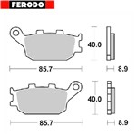 PASTIGLIE FRENO FERODO HONDA CB 600 F HORNET 07  (FD.0172) (65.66570)
