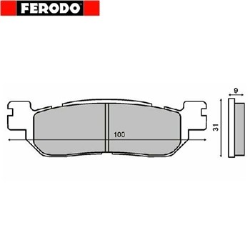 PASTIGLIE FRENO FERODO MBK YP 250-400 SKYLINER 00> P
(FD.0259)