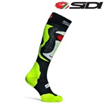 CALZA SIDI CROSS EXTRA-LUNGHE N.320 NERO GIALLO FLUO L/XL