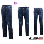 Pantaloni LS2 VISION EVO LADY JEANS BLUE L-40 (In Esaurimento)