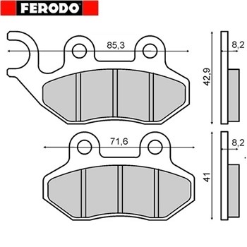 PASTIGLIE FRENO FERODO CAGIVA CITY 50 95> PASSING 50 (FD.0219)(65.61400
