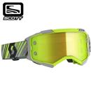 MASCHERA SCOTT FURY GIALLO-GRIGIO CON LENTE CROMATA GIALLA