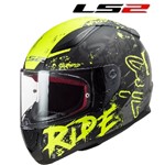 CASCO LS2 FF353 Integrale RAPID NAUGHT MATT BLACK H-V YELLOW L-60 (IN ES CASCO LS2 FF353 Integrale RAPID NAUGHT MATT BLACK H-V YELLOW L-60 (IN ES