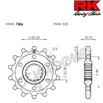 PIGNONE JTF 781.14 BENELLI TRK 500/502-X 17-18 (DID 7306)