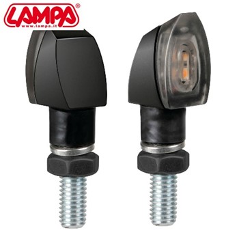 Coppie frecce VOLT nere led vetro fume'