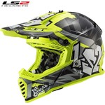 LS2 MX437 Fast EVO CRUSHER BLACK YELLOW M