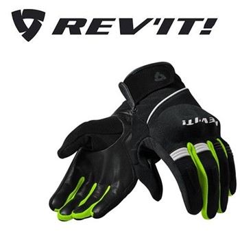 GUANTI REV'IT MOSCA BLACK NEON YELLOW L (In Esaurimento)