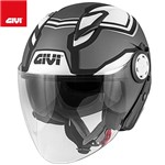 CASCO AIR JET 12.3 STRATOS SHADE NERO, TITANIO, BIANCO S-56 (In Esaurime CASCO AIR JET 12.3 STRATOS SHADE NERO, TITANIO, BIANCO S-56 (In Esaurime