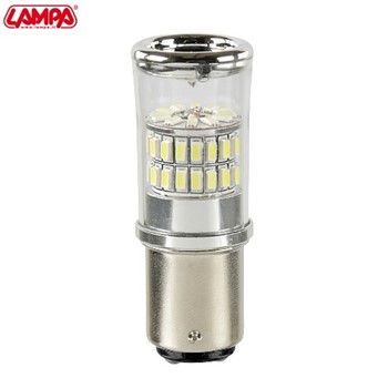 12/28V Mega-Led 48 - 48 SMD x 1 chip - (P21/5W) - BAY15d - 1 pz - Bianco