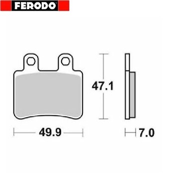 PASTIGLIE FRENO FERODO DERBI BOULEVARD 125 02>04 ATLANTIS (FD.0323)