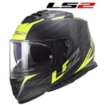 CASCO LS2 FF800 STORM NERVE MATT BLACK H-V YELLOW XS-54 (In Esaurimento)