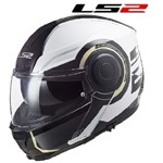 CASCO LS2 MODULARE FF902 SCOPE ARCH GLOSS WHITE TITANIUM XS-54 (In Esaur