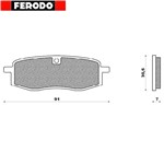 PASTIGLIE FRENO FERODO Yamaha: TT S 250 87-92 TT N 600 YZ 490 (FD.089) PASTIGLIE FRENO FERODO Yamaha: TT S 250 87-92 TT N 600 YZ 490 (FD.089)
