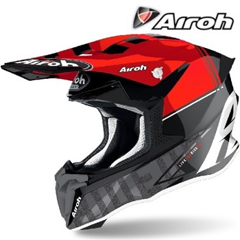 CASCO AIROH TWIST 2.0 TECH RED GLOSS XS (TW2T55) (In Esaurimento)