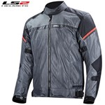 GIACCA LS2 RIVA MAN NERO GRIGIO SCURO ROSSO M (In Esaurimento)